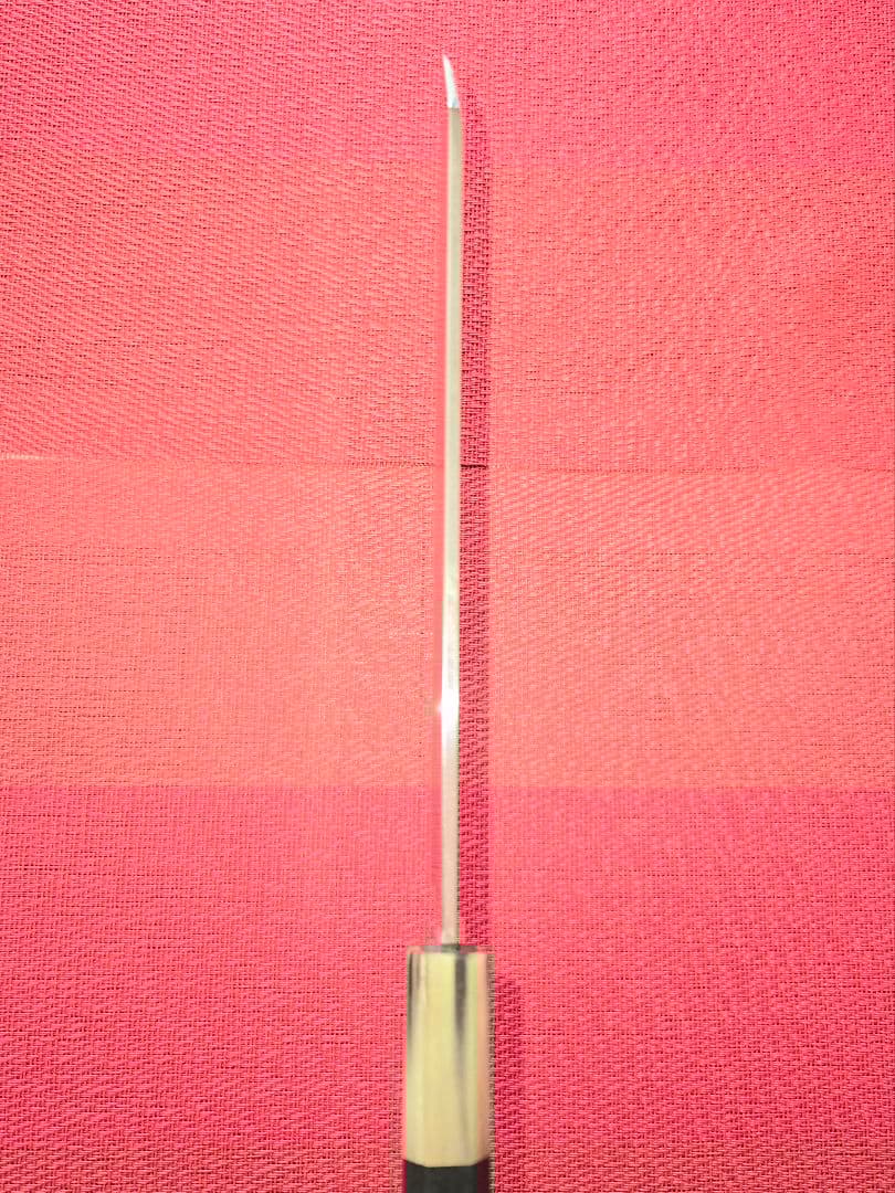 城山刃物 手元包丁(短い柳刃、片刃ペティ) 180mm