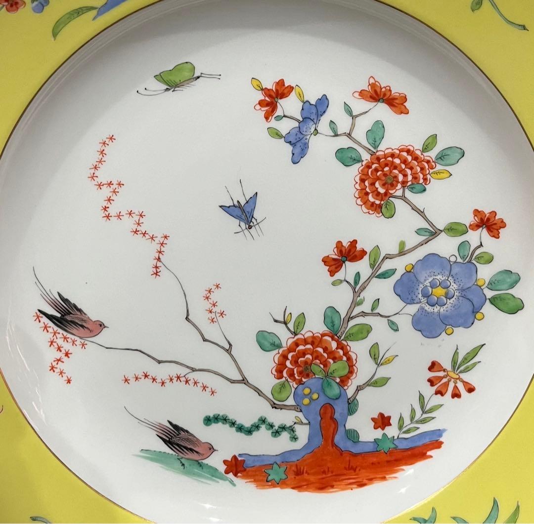 Meissen マイセン/※極稀少 1級品 柿右衛門様式 　鳥 昆虫　大皿