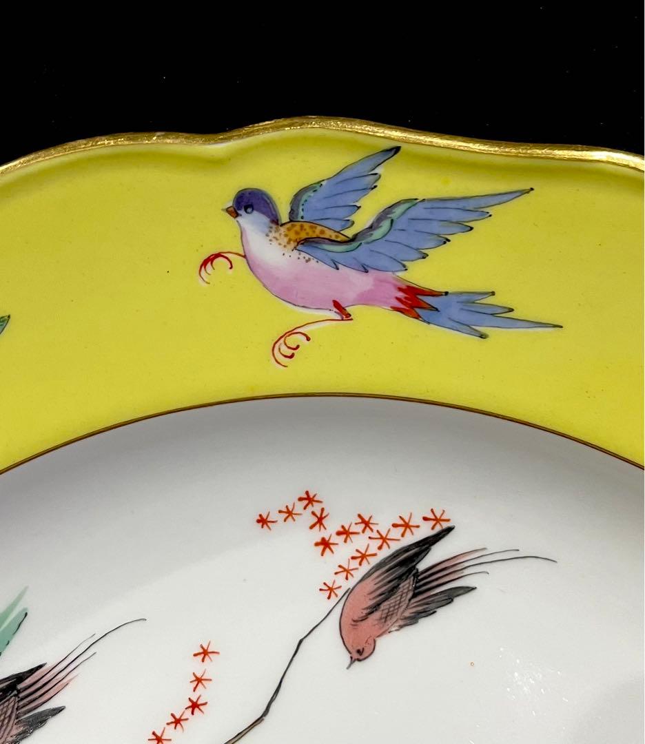 Meissen マイセン/※極稀少 1級品 柿右衛門様式 　鳥 昆虫　大皿