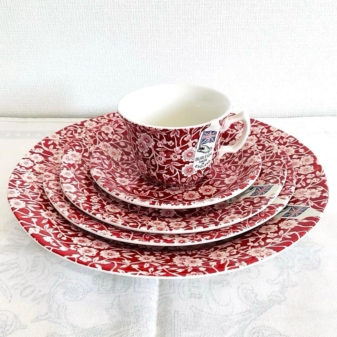 ☆Burleigh バーレイ☆未使用「レッド・キャリコ 」セット