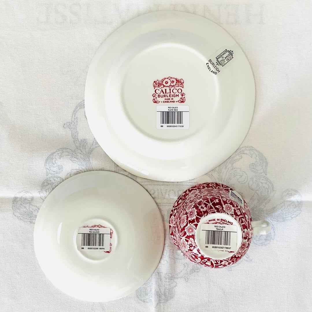 ☆Burleigh バーレイ☆未使用「レッド・キャリコ 」セット