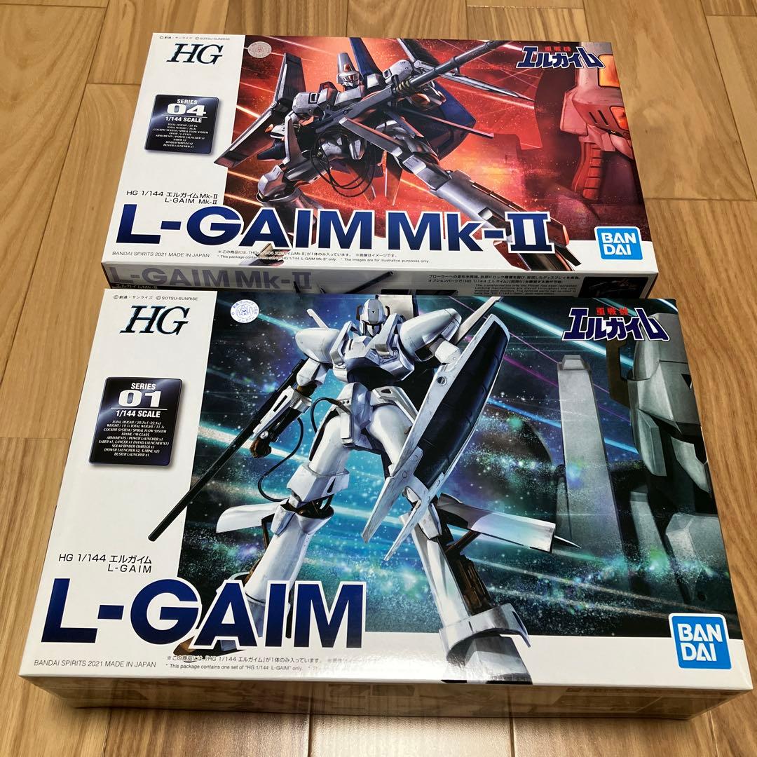 l*m様 HG エルガイム エルガイムMk-II セット バンダイ プレミアムバ HI-METAL R エルガイム Mk-II | 重戦機エルガイム フィギュア | アニメ