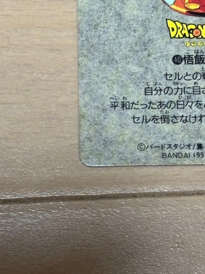 香港版 カードダス ビジュアルアドベンチャースペシャルNo.40 悟飯との