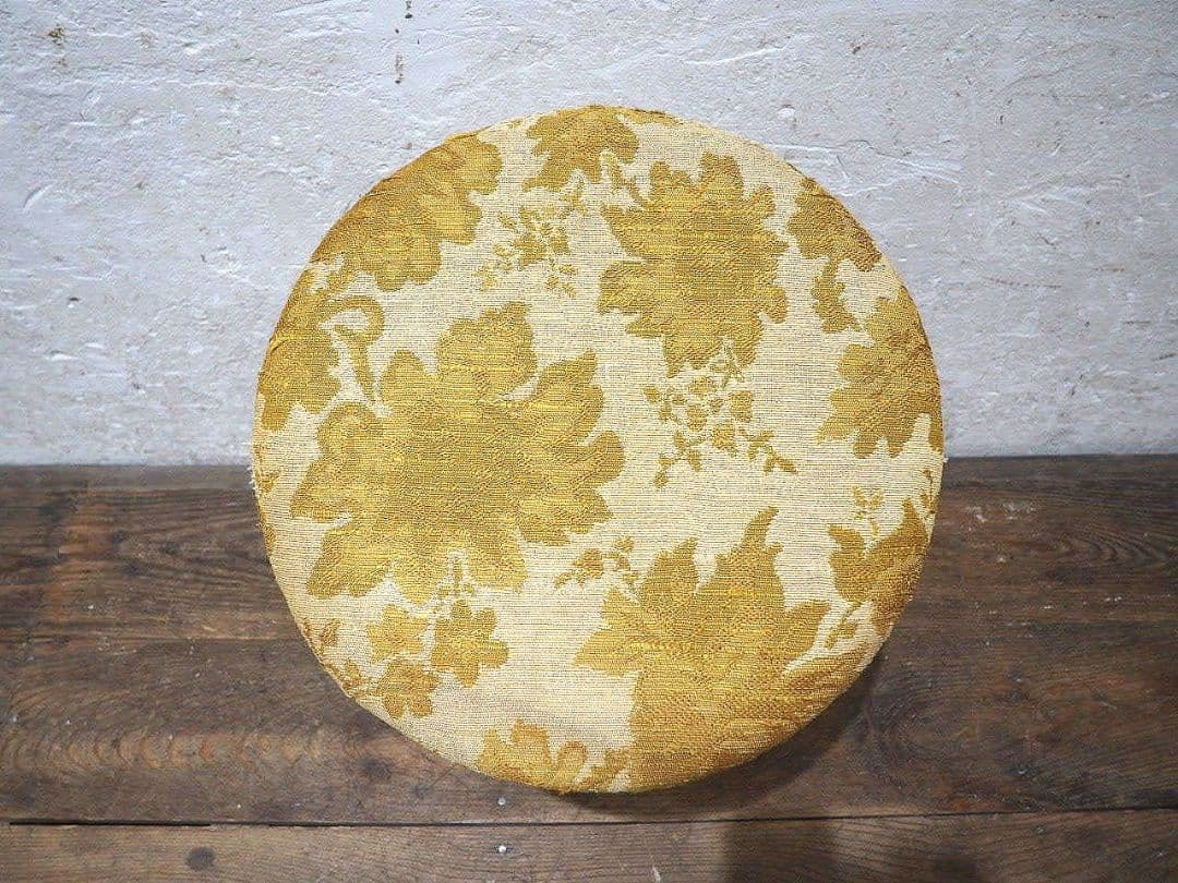 1415 ヴィンテージ　古い鉄脚スツール　椅子　イス　チェア　工業系　レトロ