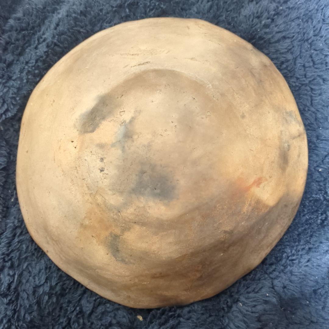 南米 模様の陶器皿 アンティーク