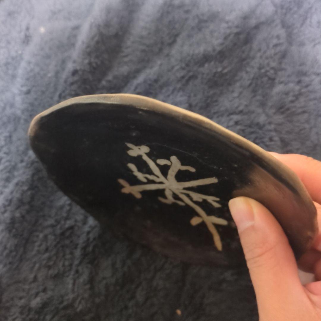 南米 模様の陶器皿 アンティーク