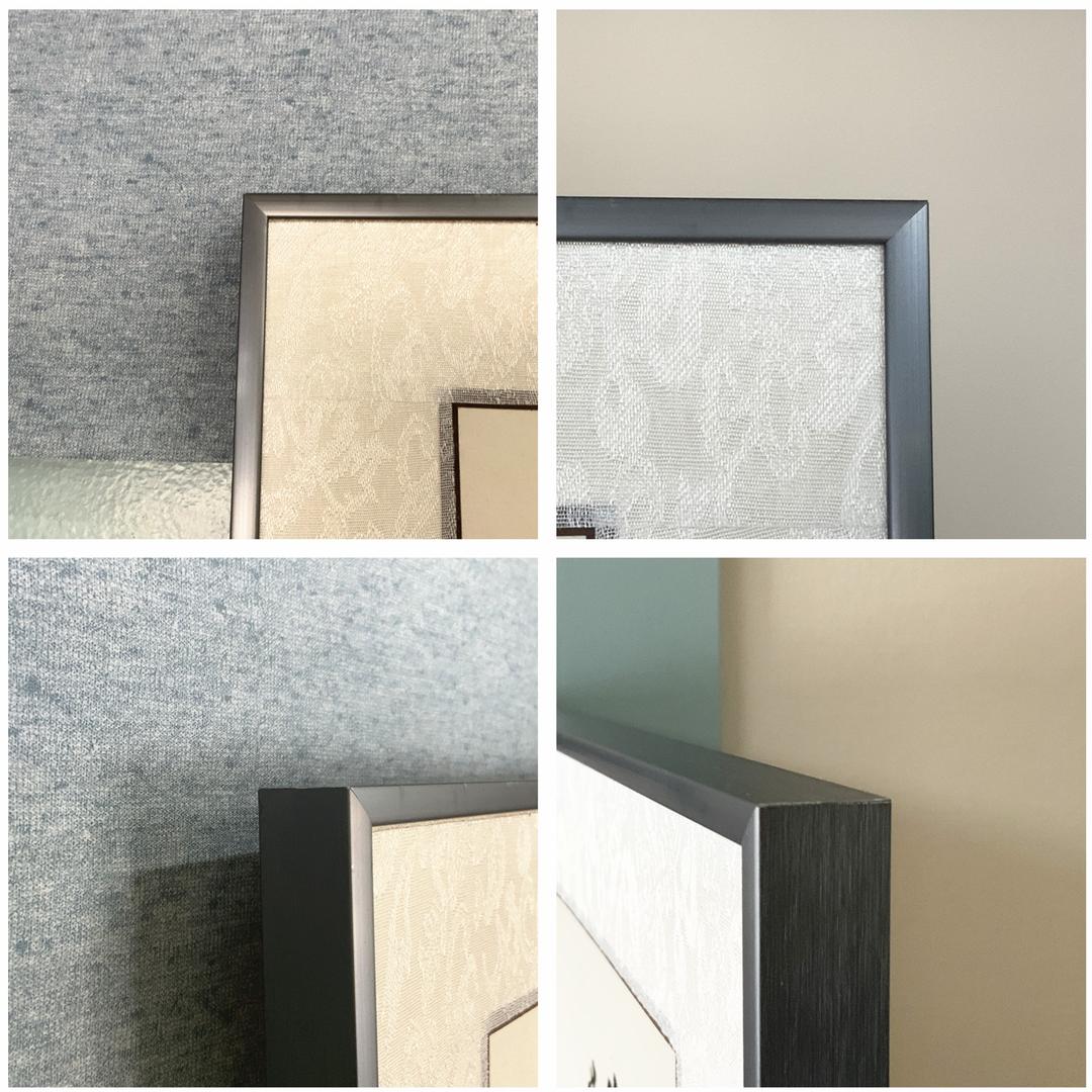 額縁 美術品 水墨画 飾り 山水絵 日本画 中国画 伝統芸術 真作 原作 アルミ