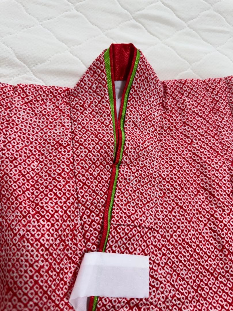 七五三　3才　総絞り　セット　赤