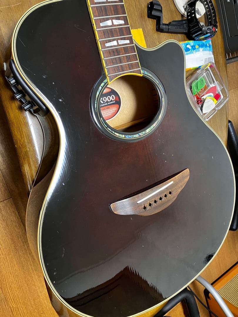 YAMAHA APX900MBL 中古 ハードケース付き エレアコ - メルカリ