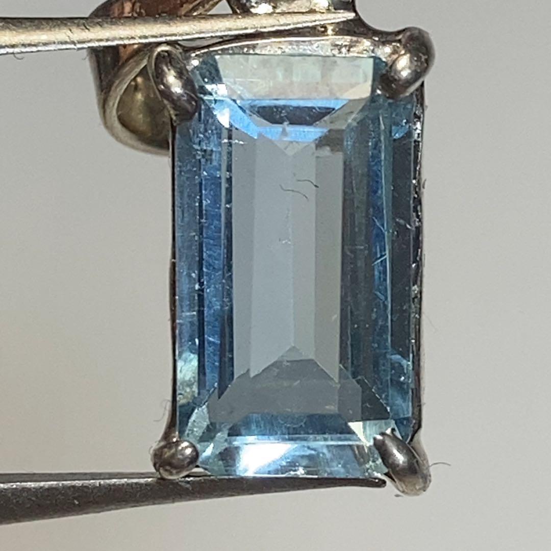 【天然アクアマリン】ペンダントトップアクセサリー高品質2.0ct2744