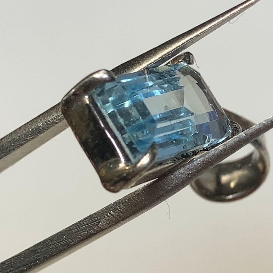 【天然アクアマリン】ペンダントトップアクセサリー高品質2.0ct2744