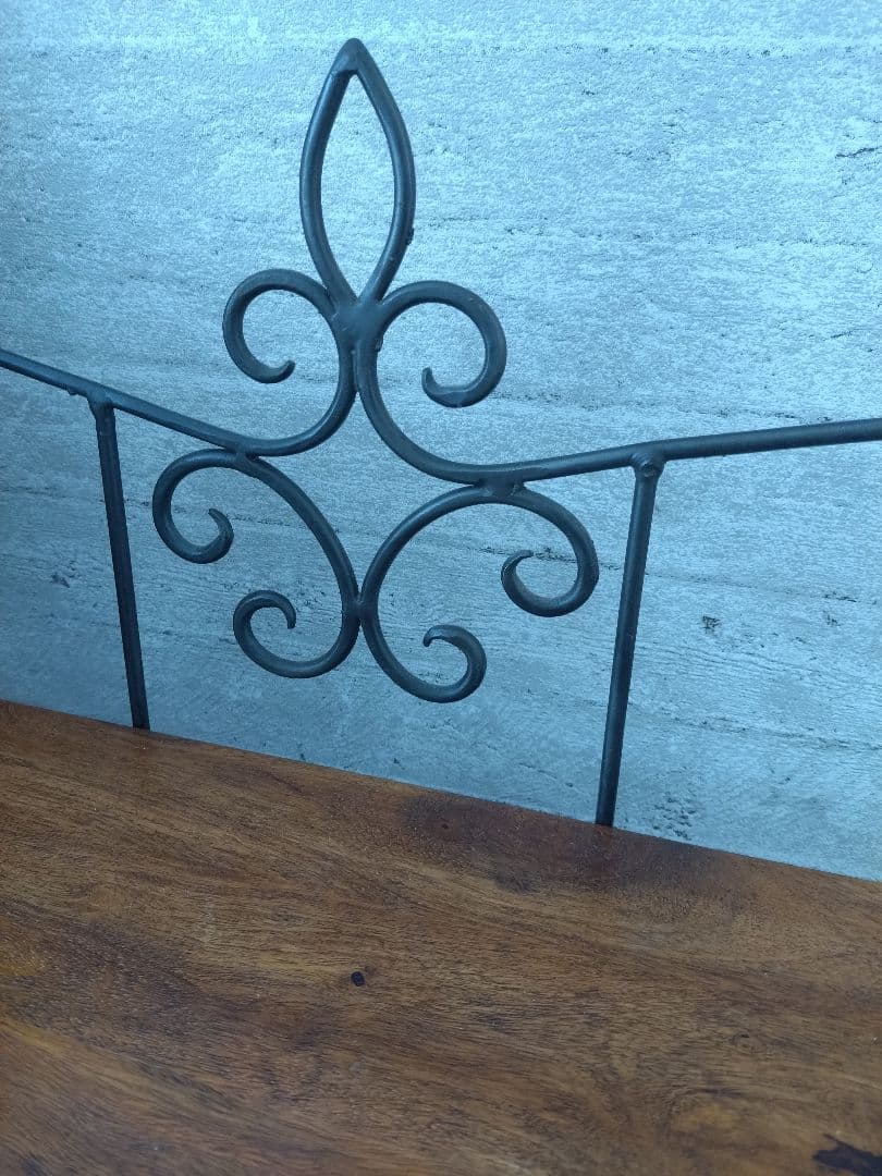 飾り棚ローズウッド3段ラック アイアンフレーム