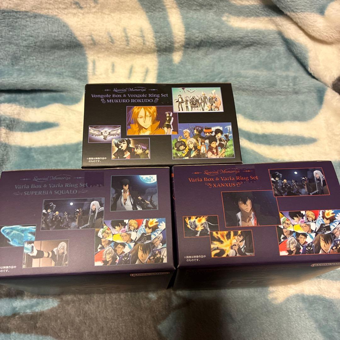 家庭教師ヒットマンREBORN ボンゴレ匣　ヴァリアー匣　リングセット