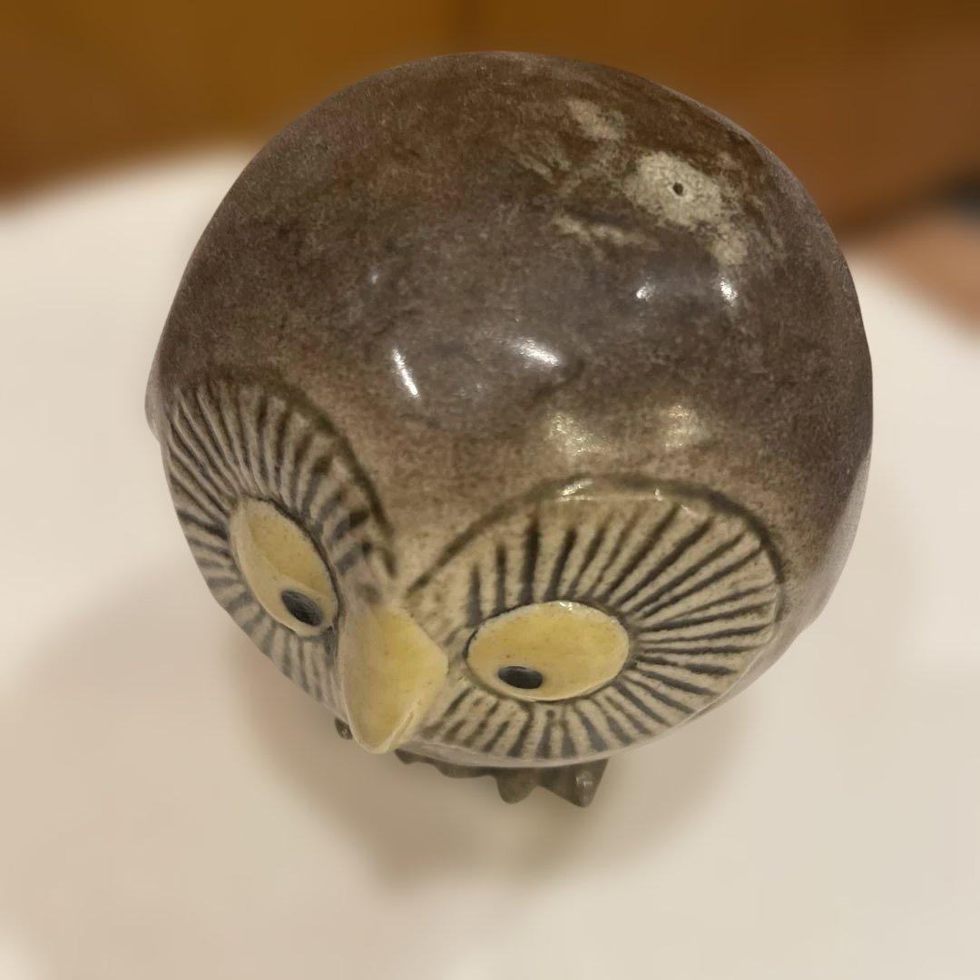 リサラーソン　ヴィンテージ　フクロウ　陶器置物　　フィンランド　スウェーデン