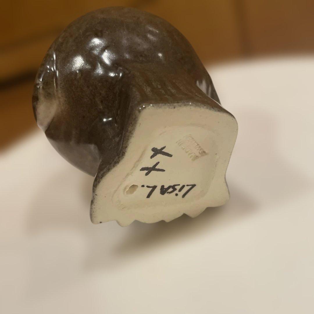 リサラーソン　ヴィンテージ　フクロウ　陶器置物　　フィンランド　スウェーデン