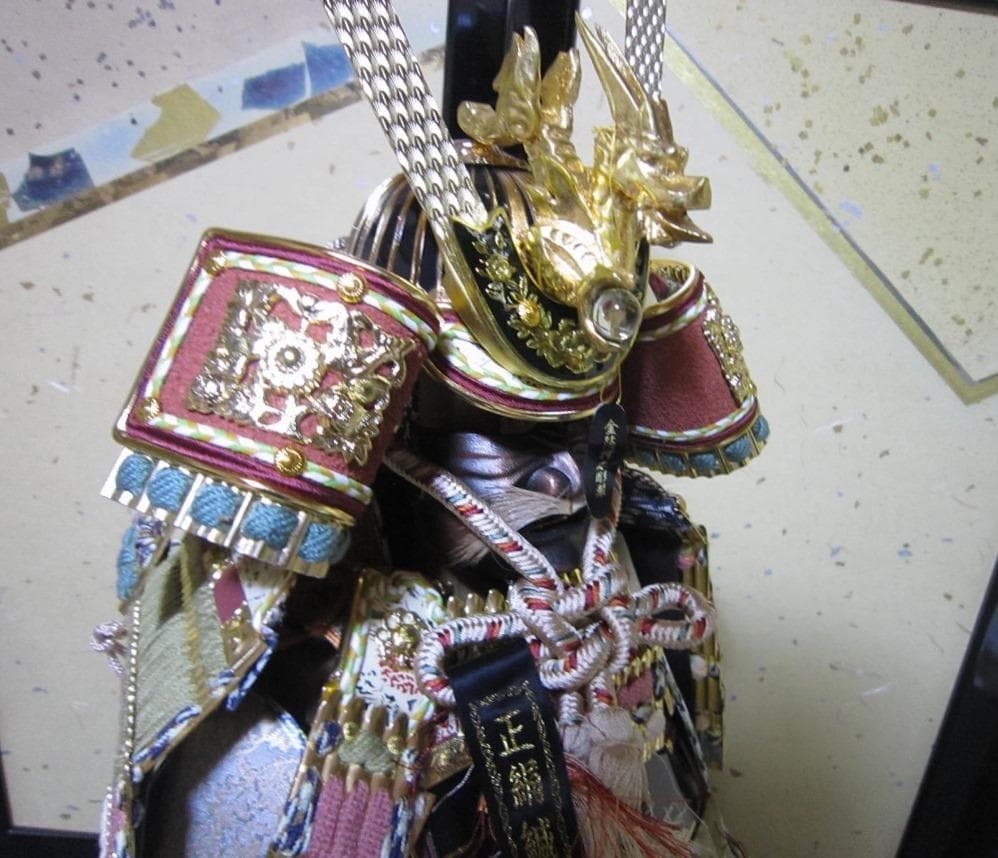 ５月人形 10号 鎧飾り（甲冑） じゅらく 正絹縅　〖仰秀作〗