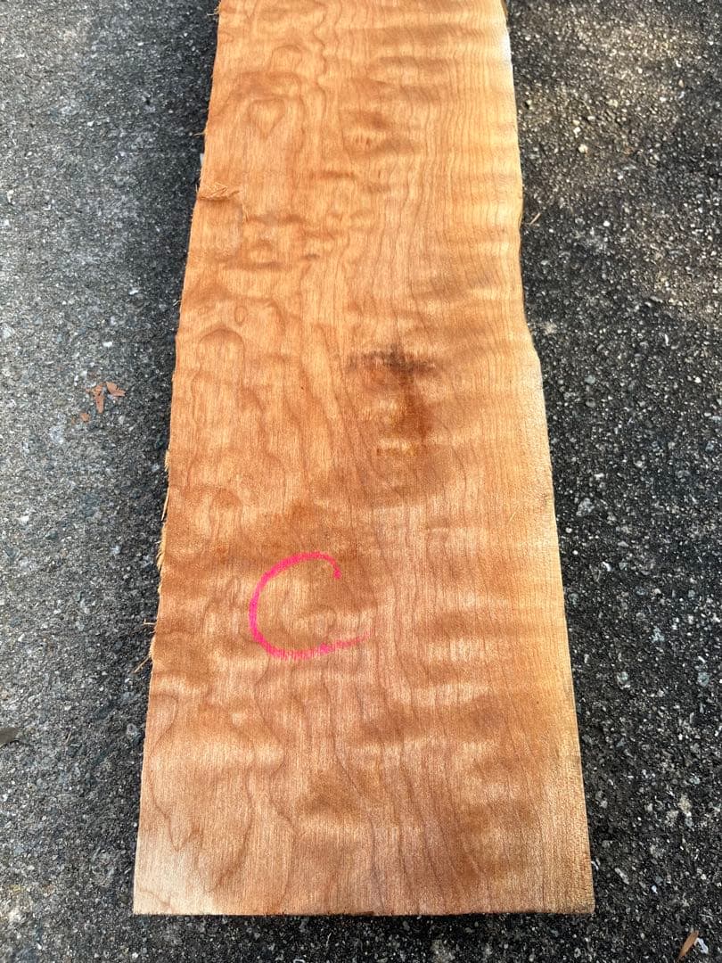 キルティッドメープル　木材　板材