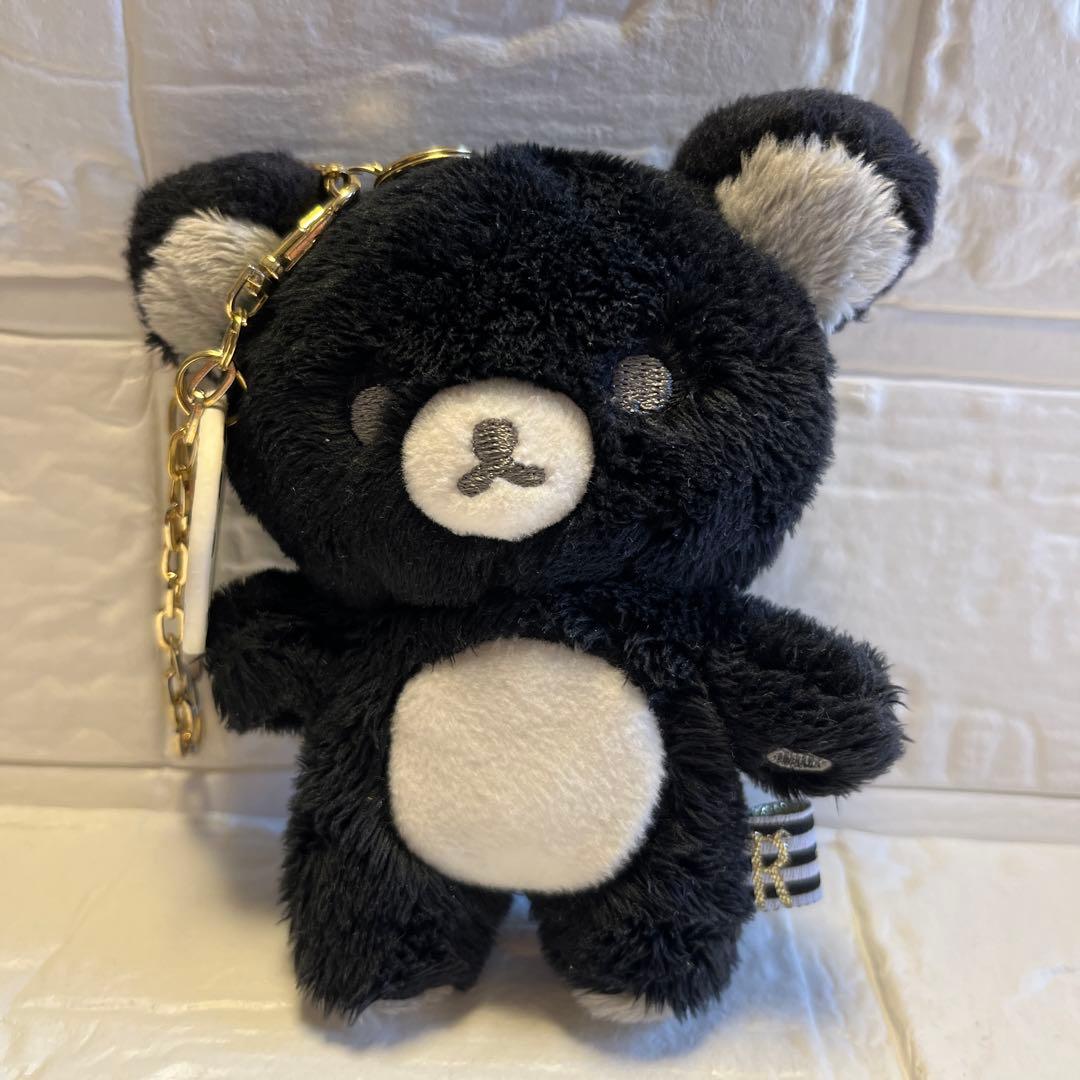 モノクロ リラックマ ブラック ぬいぐるみ キーホルダー 2016 レア