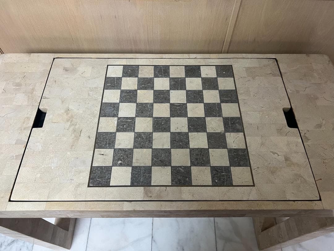 【引き取り限定】大理石チェステーブル