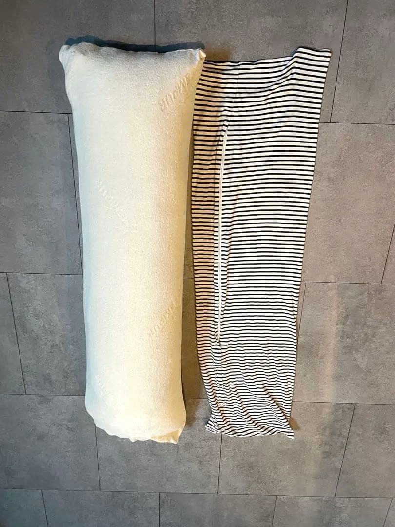 抱き枕 枕　ストライプカバー　テンピュール　枕カバー