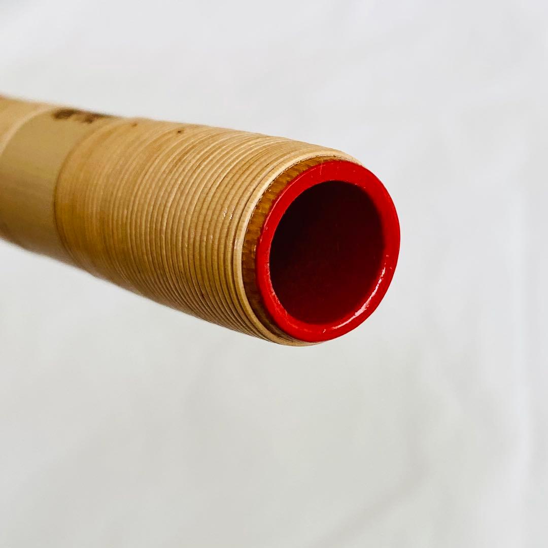 【匿名配送】★美品★篠笛 楽遂 八調子 唄物 八穴 籐巻 自然色