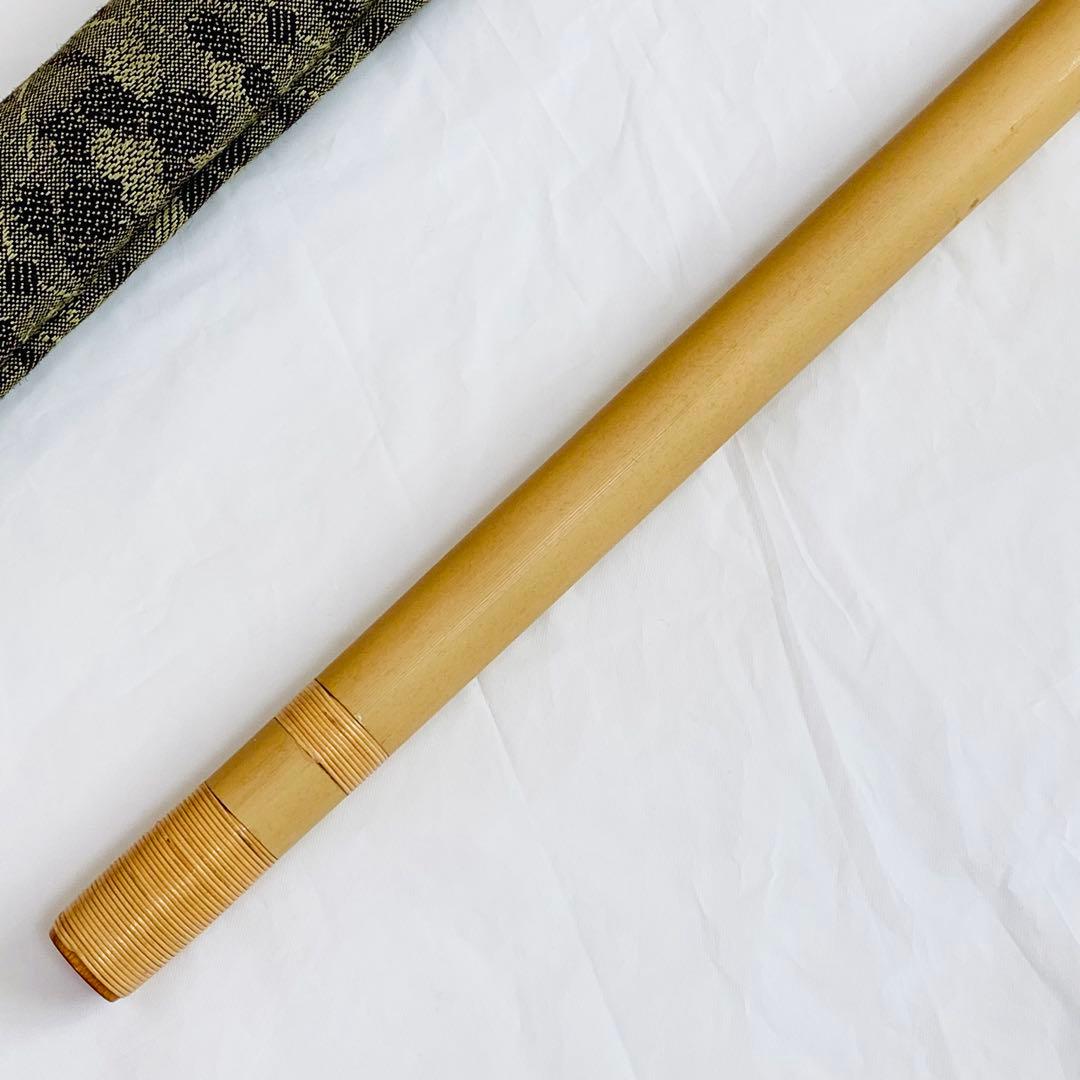 【匿名配送】★美品★篠笛 楽遂 八調子 唄物 八穴 籐巻 自然色