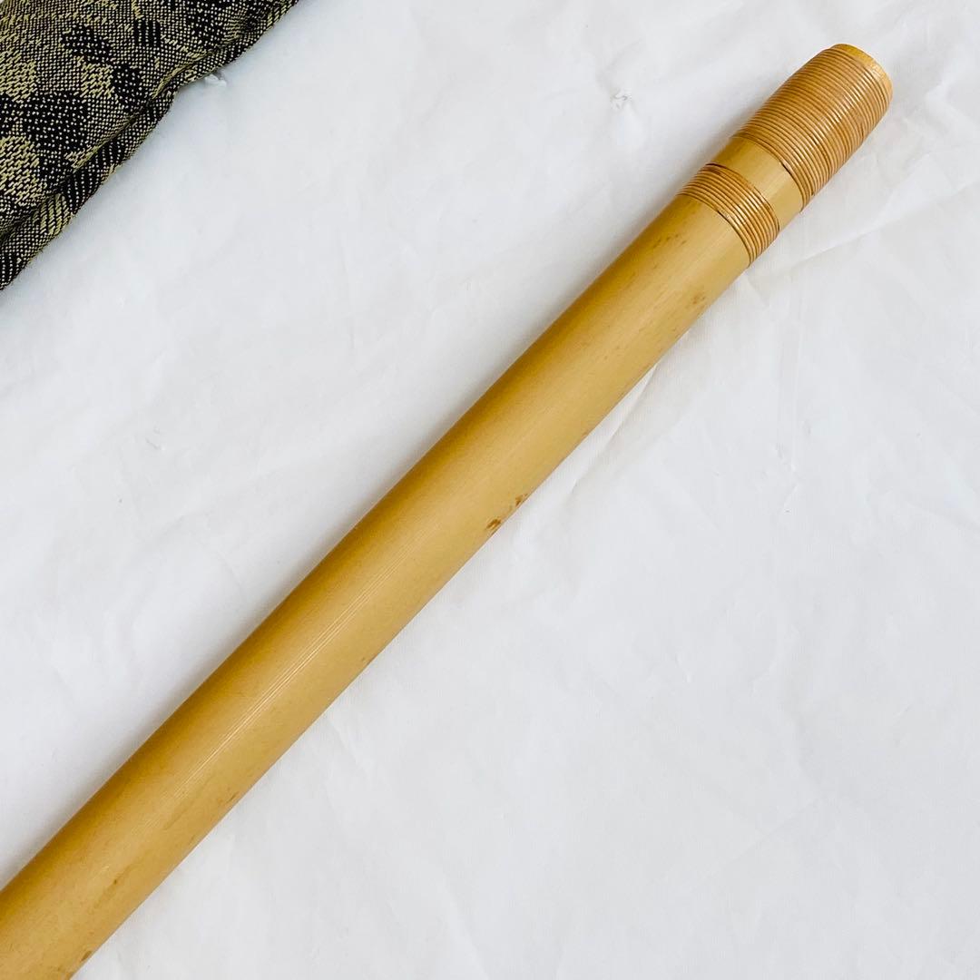 【匿名配送】★美品★篠笛 楽遂 八調子 唄物 八穴 籐巻 自然色