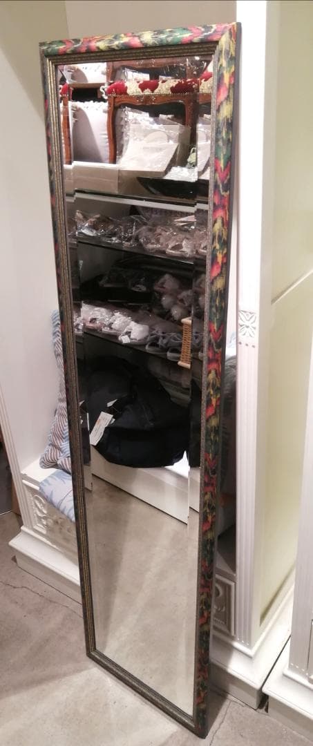 i☆【極美品】 イタリア製 アンティーク スタンドミラー 姿見 ミラー オシャレ