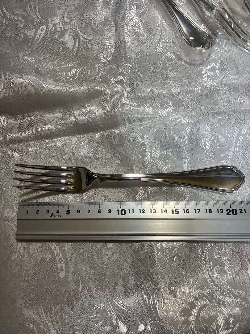 EBMシェルプールテーブルフォーク／洋白(ニッケルシルバー)新品12本まとめて