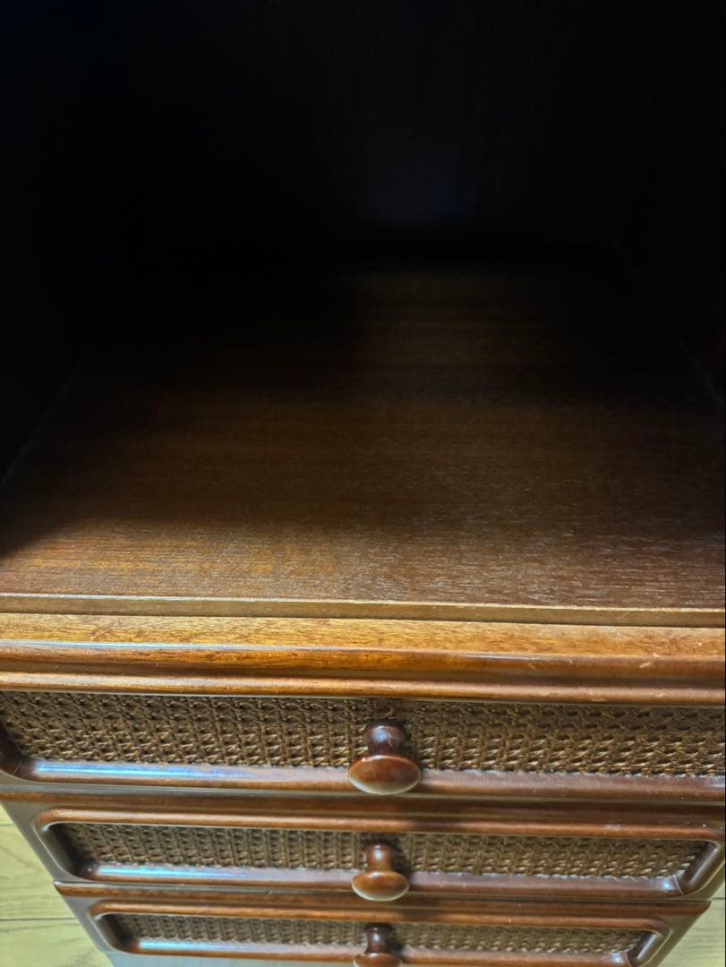 ラタン　ラック　藤　昭和　レトロ　ヴィンテージ 木製