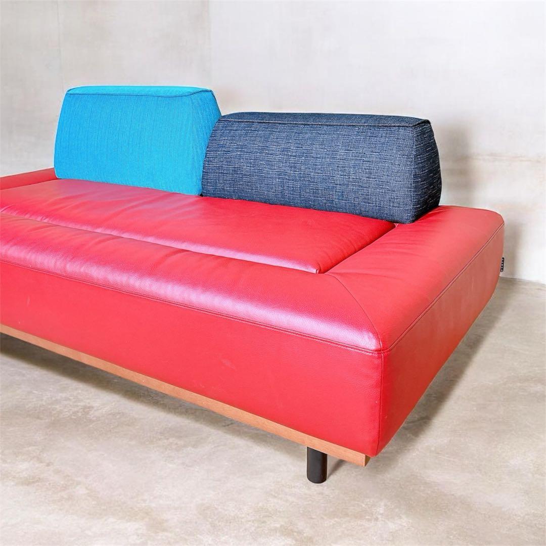 【良品】 マルイチセーリング 生活製作所 グラード ウッドベースM 2人掛ソファ