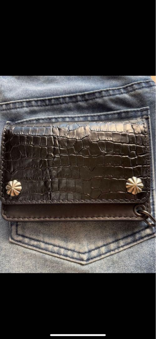 トラッカーウォレット ショート コンチョ - メルカリ