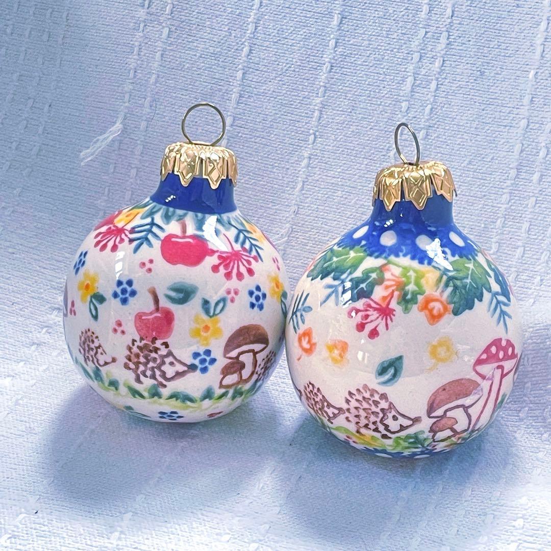 ポーリッシュポタリー　クリスマスキャンドルツリー＆オーナメント