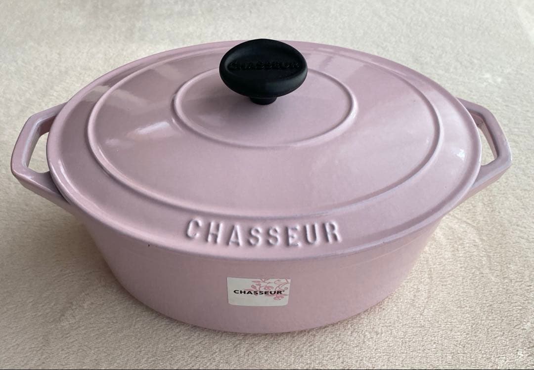 シャスール ココットオーバル　25cm ピンク色