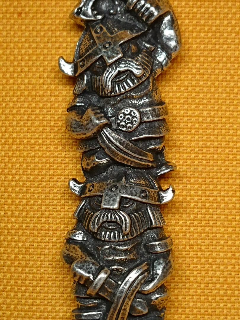 【美品】バイキング　金属　ビンテージ　北欧　置物　工芸品　美術品　A2538