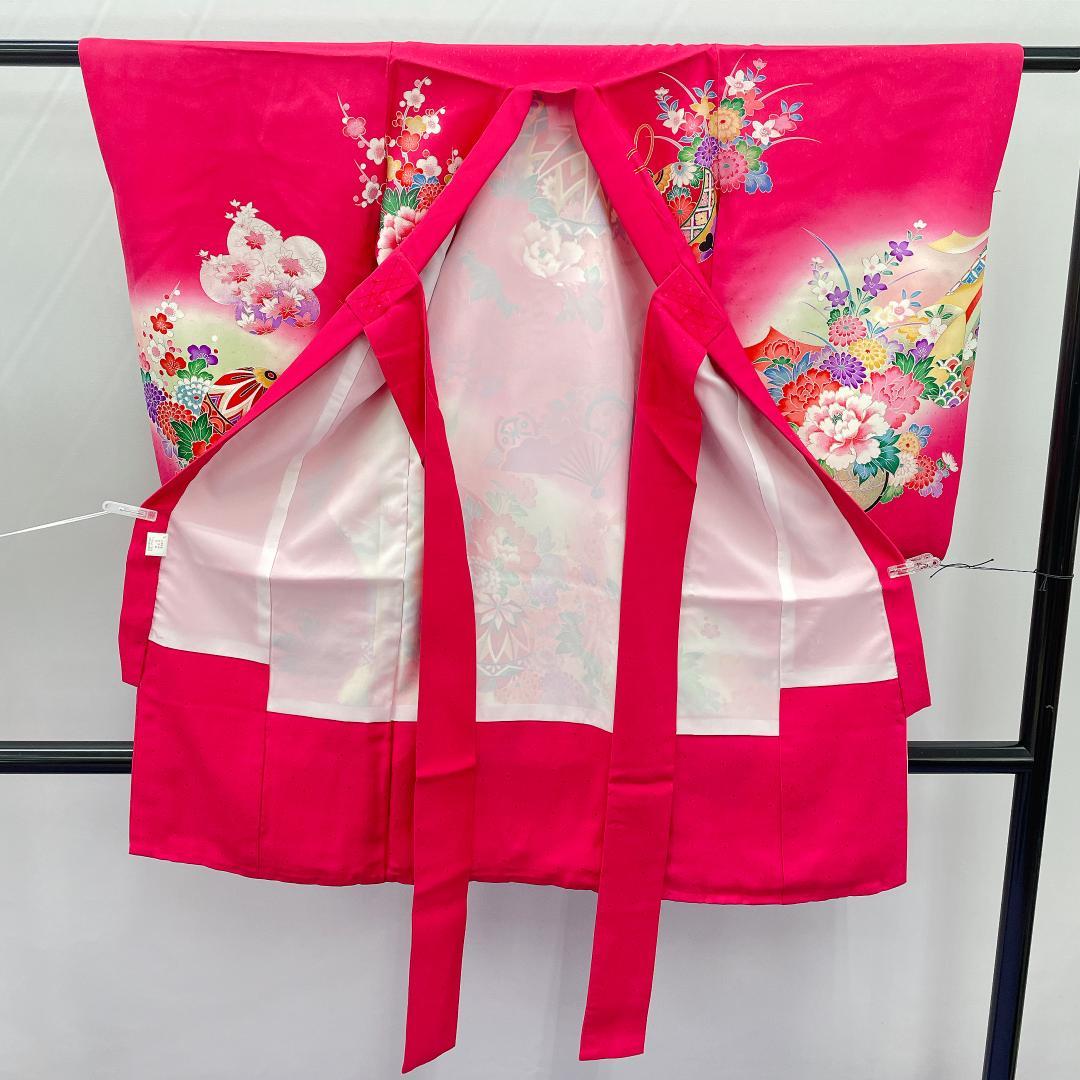 Y★3975★ 子供着物 襦袢付き 一つ身 女の子 七五三 3才