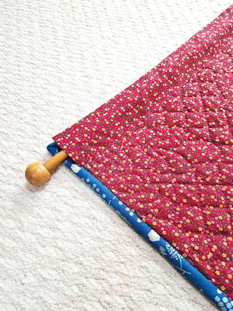 ハンドメイド　パッチワークタペストリー(ダイヤモンド・ウエディング・リング)