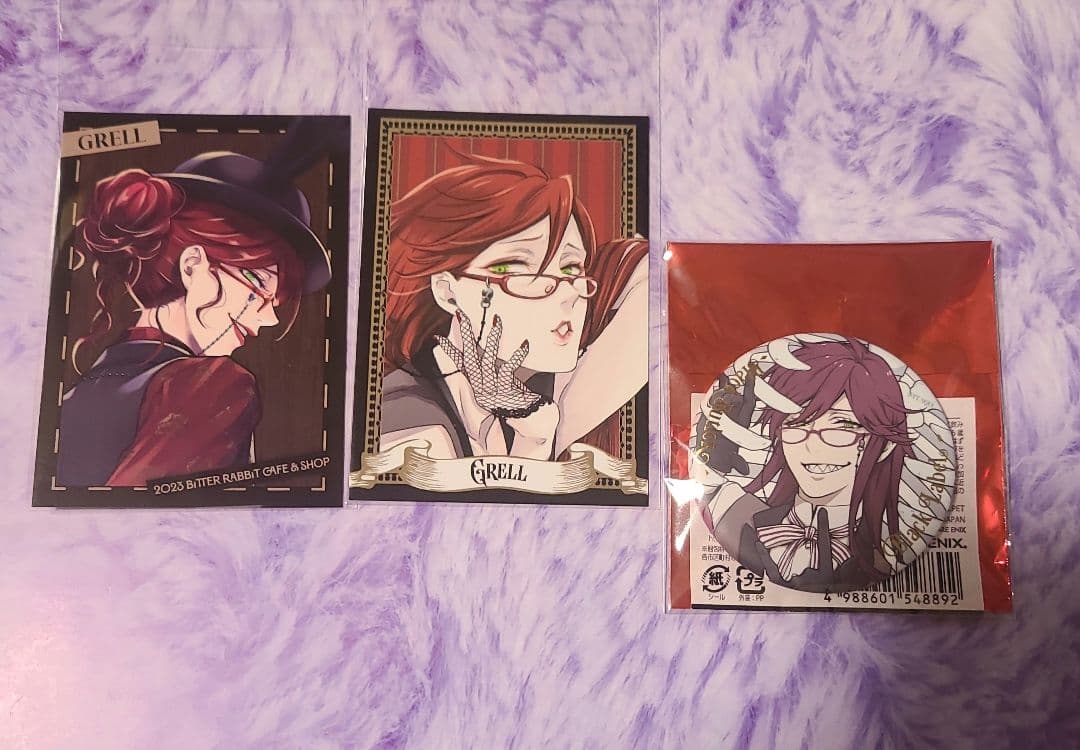 黒執事 Black Label 購入特典 缶バッジ グレル - メルカリ