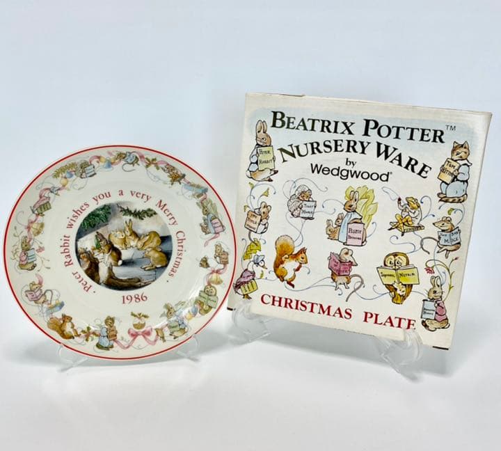 ピーターラビット☆1983-1988年Xmasプレート6枚セット