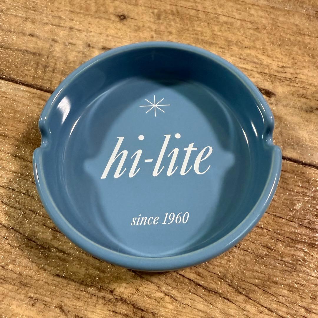新品未使用品 レア hi-liteオリジナル卓上灰皿 65周年記念モデル ブルー