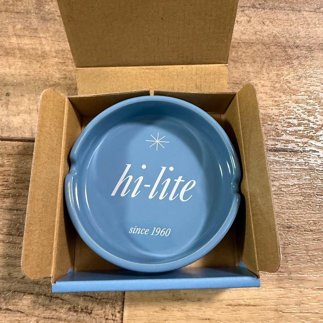 新品未使用品 レア hi-liteオリジナル卓上灰皿 65周年記念モデル ブルー