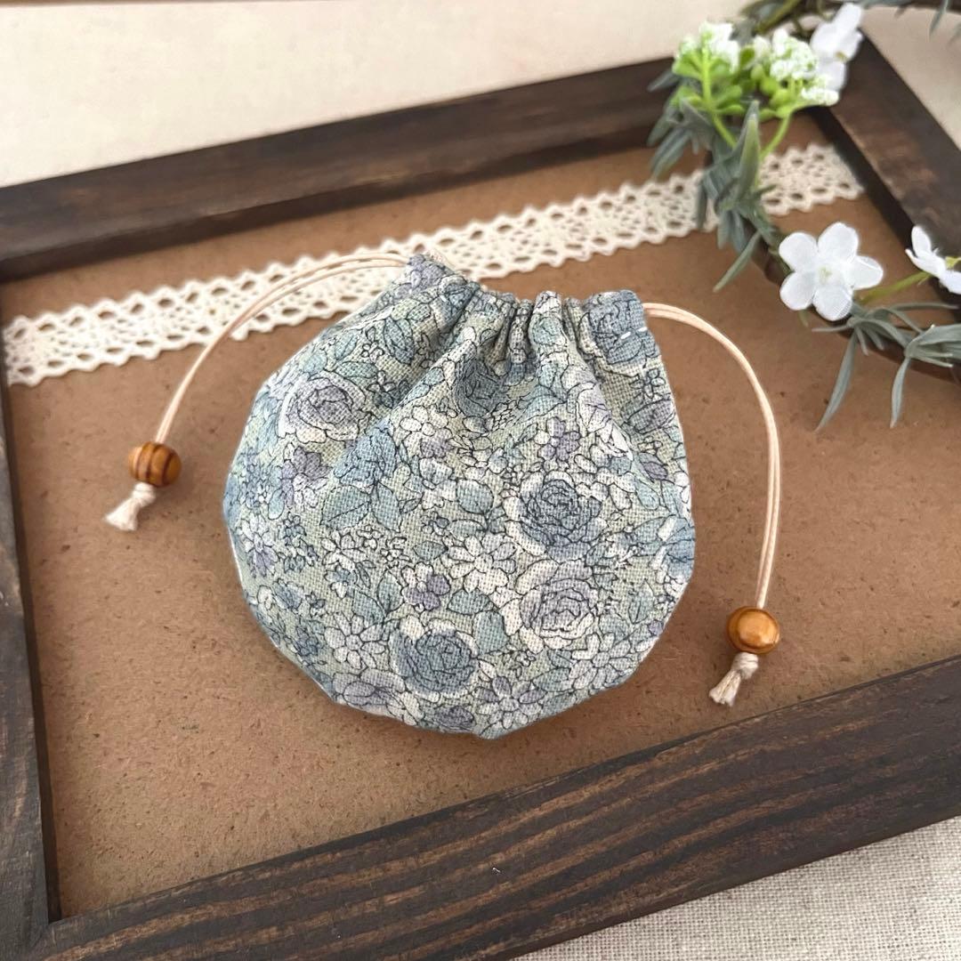 2409-9 手のひら巾着サシェ 香り袋 『H』　SOLD→ご注文承ります♡