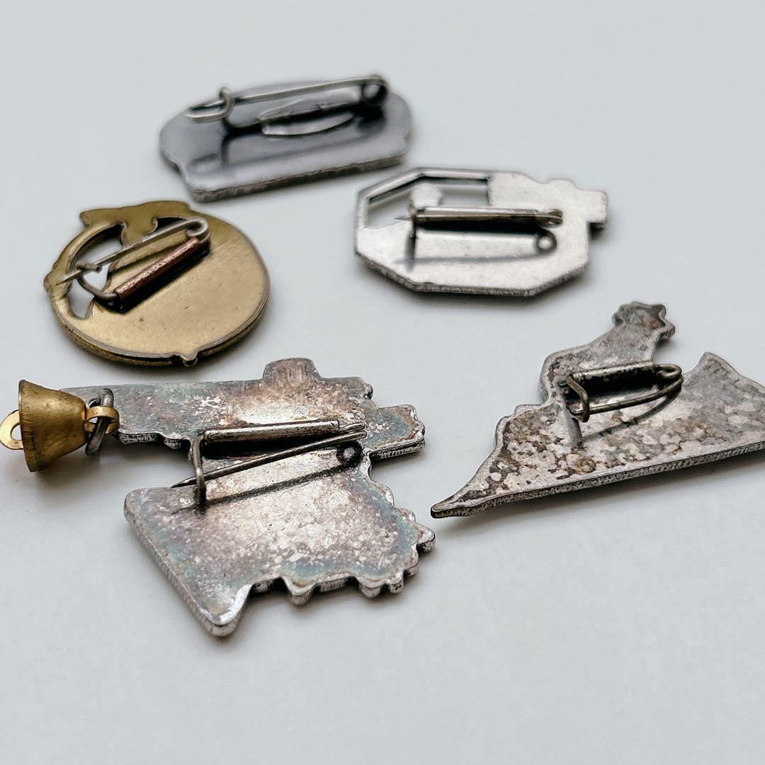 ご当地 昭和レトロ 観光地・名所デザイン ピンバッジ ピンズ 14個