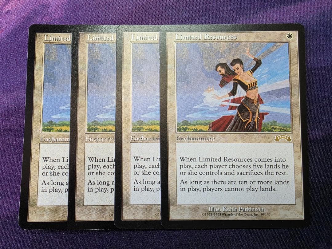 MTG 限りある資源/Limited Resources 4枚セット 英語 - メルカリ