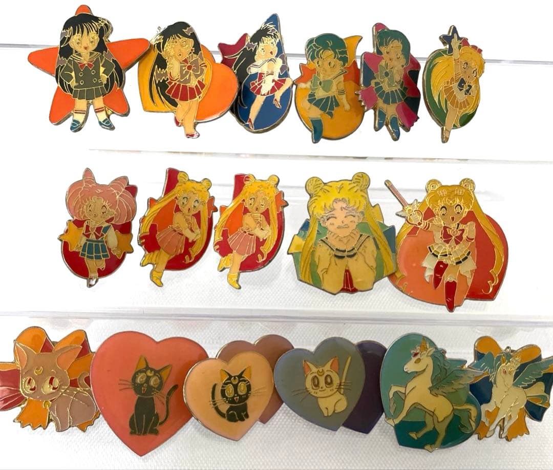 90年代当時物 セーラームーン レア ミラクルピンズ ピンバッチ 平成