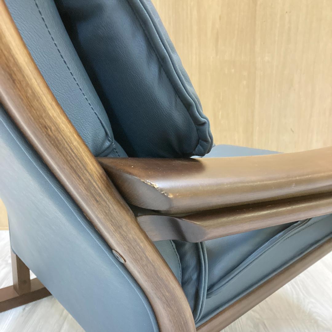 冨士ファニチアFUJI FURNITURE 　本革　1人掛けソファ 1PソファB