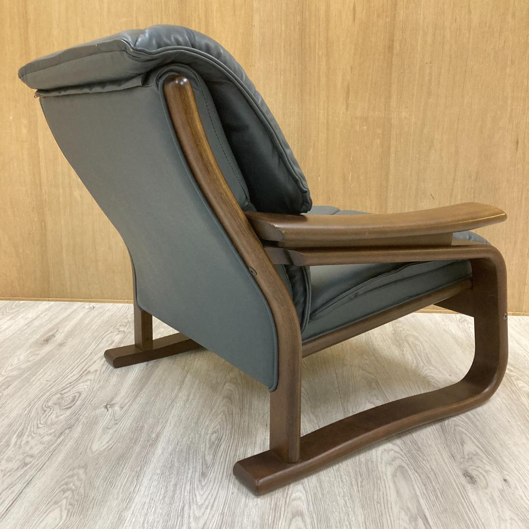 冨士ファニチアFUJI FURNITURE 　本革　1人掛けソファ 1PソファB