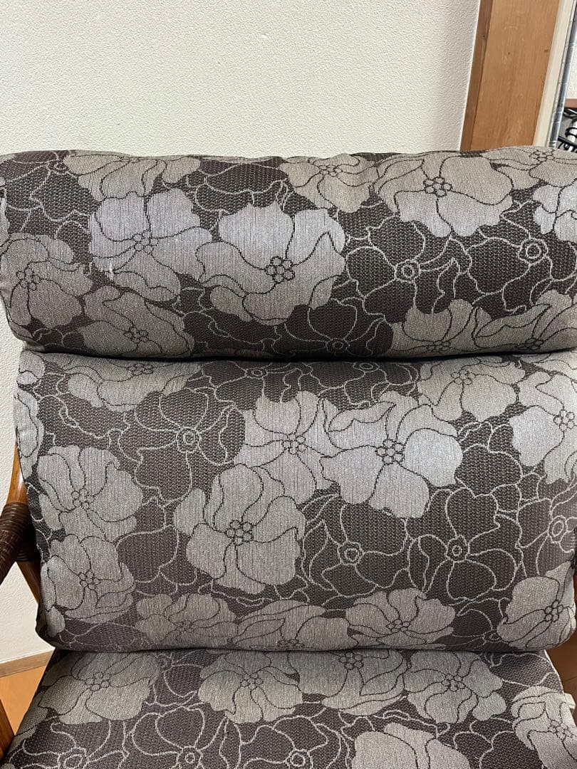 kazama エザンスハイアーム 籐 ラタンチェア 花柄