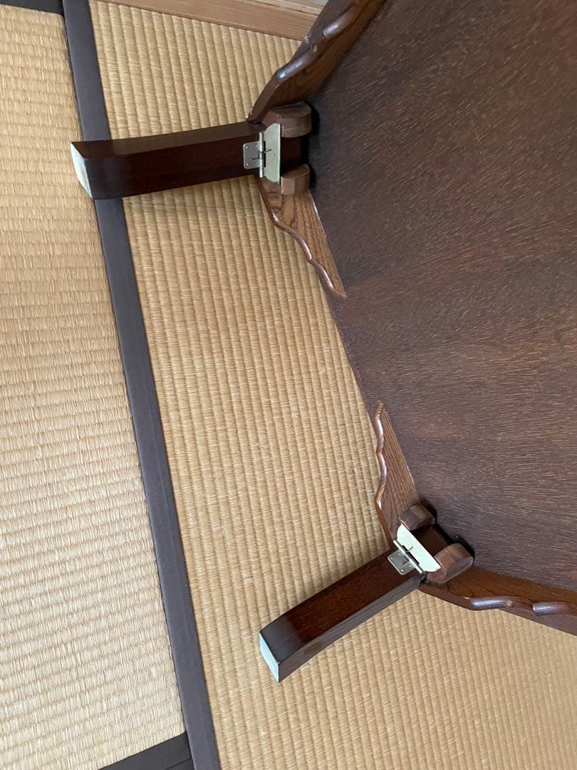 木製ダークブラウン座卓 長方形 - メルカリ