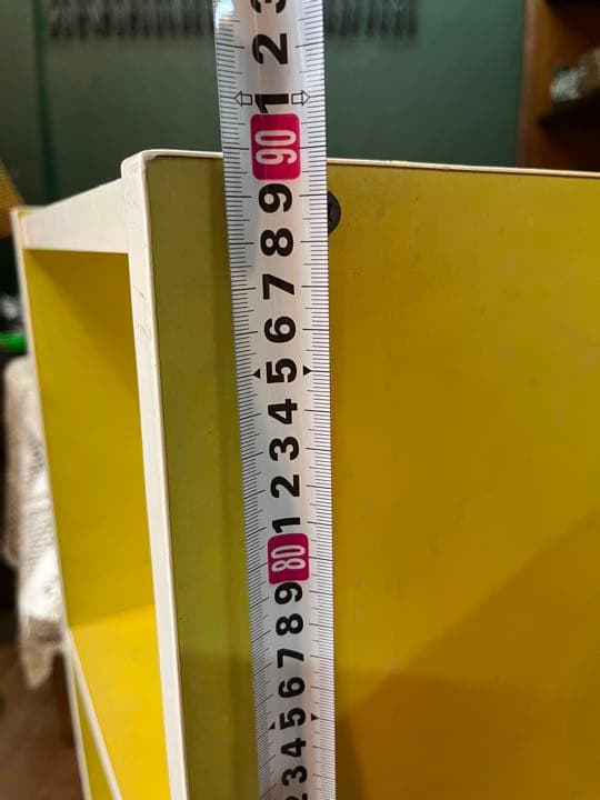 昭和レトロ 棚 ラック 黄色 レトロポップ インテリア 収納 アンティーク